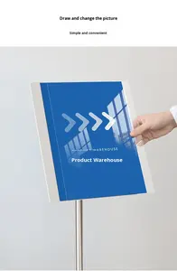 Expositor <span class=keywords><strong>de</strong></span> Letreros con Marco Invisible Premium BOZE, Elegante Exhibición <span class=keywords><strong>de</strong></span> Aluminio para Boutique <span class=keywords><strong>de</strong></span> Lujo y Tienda <span class=keywords><strong>de</strong></span> Muebles, Negro, Plateado, Champán - Product Image 4