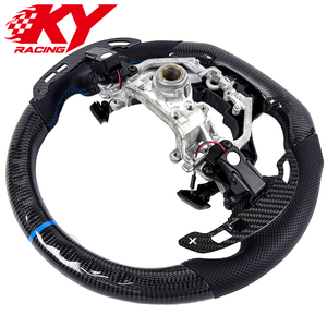 Volante deportivo de fibra de carbono estilo carreras personalizado con levas de cambio para Lexus IS IS250 IS300 IS350 RC RC300 R350 NX - Product Image 3