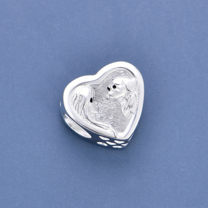 Abalorios de Plata con Diseño de Luna, Estrella, Niña Abrazando a un Perro, '<span class=keywords><strong>Para</strong></span> <span class=keywords><strong>Siempre</strong></span> en <span class=keywords><strong>Mi</strong></span> Corazón', <span class=keywords><strong>para</strong></span> Amantes de Mascotas, Perros y Ángeles, Compatibles con Pulseras Originales de Joyería Berloque - Product Image 5