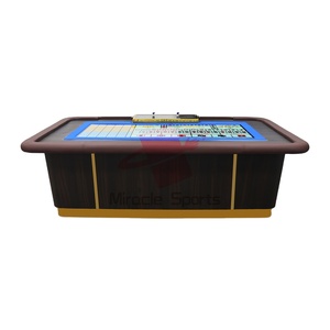 Table de jeu professionnelle Miracle Gaming Sic Bo, grande et petite, pour jeux de casino, avec accessoires assortis pour le poker, en vente, MGTPT-019, table de poker - Product Image 1