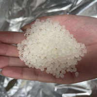Granulés de résine PLA translucide, granulés de plastique en acide polylactique pour ustensiles jetables écologiques