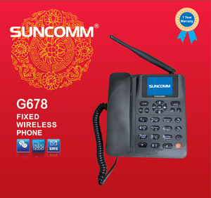 Téléphone Fixe Sans Fil GSM Double SIM SUNCOMM G678 avec Radio FM, MP3 et Enregistrement - Product Image 5