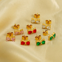 Klassieke fruitvormige damesoorbellen van luxe PVD verguld 18K goud, waterdicht, 316L roestvrij staal, modieuze sieraden voor vrouwen.