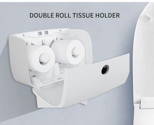 Distributeur de <span class=keywords><strong>papier</strong></span> <span class=keywords><strong>toilette</strong></span> <span class=keywords><strong>mural</strong></span> moderne en plastique CDWK pour hôtel avec support double rouleau - Product Image 3