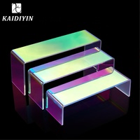 Présentoir de Comptoir en Acrylique Épais Iridescent en Forme de U, Étagère de Rangement pour Parfums, Bijoux, Boîtes Mystères, Gâteaux et Présentation Commerciale
