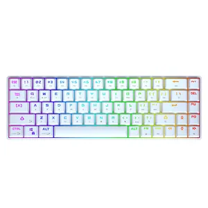 Keycool Mẫu USB cơ khí máy tính để bàn Null ABS nhựa Mini Bàn phím RGB USB dây chơi game Backlit Bàn Phím Cơ khí 12 tháng