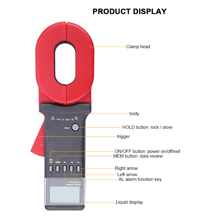 0.011200ohm unit digital earth resistance meter high precision digital