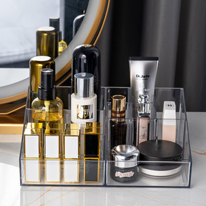 Transparent Lipstick Storage Box Multi Compartment Pet Makeup Organizer For Desktop Use - Product Image 4