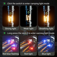 Lampe de poche LED portable super lumineuse et durable, étanche, en alliage d'aluminium, rechargeable, torche LED haute puissance