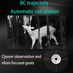 384X288 Télémètre <span class=keywords><strong>Laser</strong></span> Thermique de Chasse 1-8x Zoom 800m Ranging BC Ballistic IP66 WiFi Connect pour l'Observation Extérieure - Product Image 4