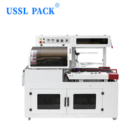 Machine d'emballage sous film rétractable et de scellage thermique FL-450 pour boîtes alimentaires de boulangerie, biscuits et plateaux de snacks, entièrement automatique, type L