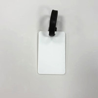 Étiquettes de bagages anti-perte en acrylique FPR à double face par transfert thermique, étiquettes suspendues par sublimation et badges professionnels