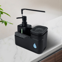Boîte à savon liquide amovible multifonctionnelle brevetée 2025 Nouvelle apparence Fournitures de bain et de toilette en plastique