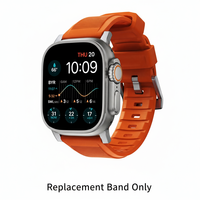 Bracelet de sport pour Apple Watch 1/8ème génération, bracelet en silicone rose uni pour Apple Watch 38/42 mm, respirant et confortable
