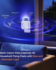 Trong nhà UV ánh sáng thu hút muỗi Killer cắm trong bay bẫy côn trùng trái cây ruồi Catcher Fly bẫy - Product Image 6