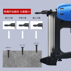 TURNONEDA GCN50 Industrial Grade <b>Battery</b> Brushless Motor Concrete Nail <b>Gun</b> 2 Nails/Sec 5/8-1 1/2 Nail Length Building - Product Image 4