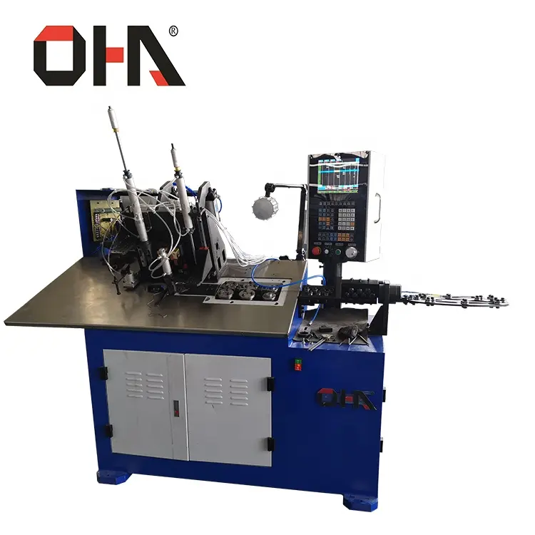 Máquina formadora de alambre CNC marca OHA 2024 con máquina de soldadura a tope