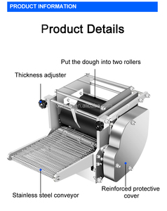 Máquina para Hacer Tortillas Mexicanas <span class=keywords><strong>de</strong></span> Fábrica Prensa para <span class=keywords><strong>Tacos</strong></span> Roti y Pan Productos <span class=keywords><strong>de</strong></span> Grano - Product Image 5