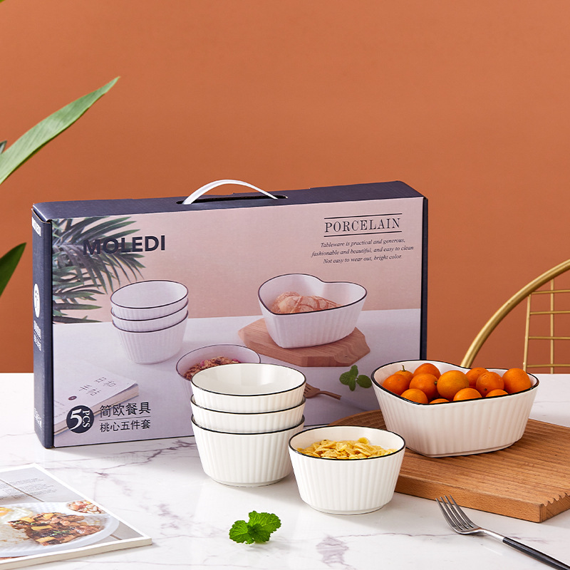 Fish plate five-piece set