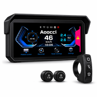 Aoocci BX 24GHz Radar BSD Dual Lens 2GB RAM Kamera Dasbor Motor 5.5" IPS HD 140 Sudut Lebar Perekam Video Mengemudi