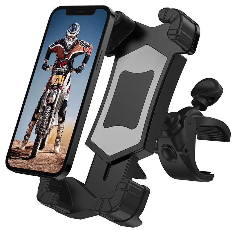 ที่ยึดโทรศัพท์มือถือกับจักรยาน,ขาตั้งนำทางหมุนได้ฟรี360สำหรับที่จับแฮนด์มอเตอร์ไซค์ขายึดสมาร์ทโฟน