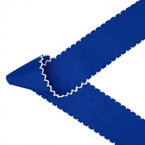 Nastro Grosgrain Bianco Ricamato con Bordo Moonstitch a Doppia Faccia, 38mm (1 1/2 Pollici), 100% Poliestere, per Fiocchi per Capelli - Product Image 4