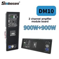 Carte d'amplification de haut-parleurs à double canal DM10, classe D, processeur DSP intégré, module d'amplification numérique 2*900w