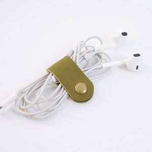 Organizador de Cables de Cuero Vacuno para Regalo Promocional, Clip de Almacenamiento con Hebilla Hecha a Mano, Enrollador de Cables, Regalos de Bienvenida en Stock - Product Image 6