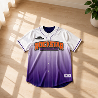 Maillot de softball unisexe à manches courtes, imprimé par sublimation à motif animalier, 100 % polyester, personnalisable pour équipe, anti-UV