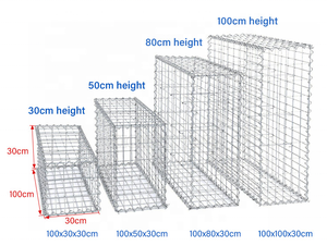 Panier de gabions à <span class=keywords><strong>prix</strong></span> d'usine mur de soutènement rempli de <span class=keywords><strong>pierre</strong></span> galvanisé à chaud soudé forme de trou carré fil de fer coupé en <span class=keywords><strong>gabion</strong></span> - Product Image 2