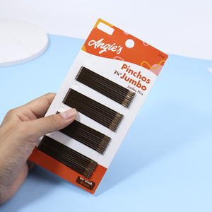 Venta al por mayor de horquillas personalizadas horquillas de oro negro con embalaje niñas y mujeres de primera calidad pequeña novia Bobby Pin para todo tipo de cabello - Product Image 6