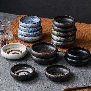 Japanese-style <b>Ceramic</b> Seasoning Dish Retro Coarse Pottery 6/8Inch Dessert Bowl Soup Bowl 3.5/4.2Inch Hot Pot Dipping Sauce Dish - Product Image 3