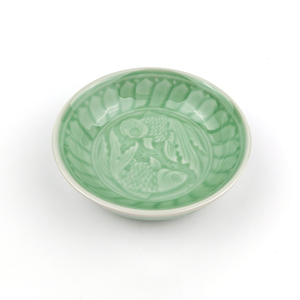 Mangkuk Saus Celadon Hijau Longquan Tradisional Cina, Mangkuk Bumbu Mini, Piring Bunga untuk Restoran <span class=keywords><strong>Sushi</strong></span> - Product Image 3