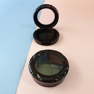 Wholesale Round Floral Plastic Single Powder <b>Box</b> Empty Cosmetic Blush Compact Case Glossy Eye <b>shadow</b> Packaging Container - Product Image 5