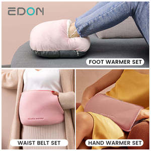 Ceinture en peluche pour bouillotte mignonne Sac à eau chaude électrique rechargeable avec couvercle - Product Image 3