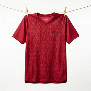 Polyester sublimatie hardloopshirt gym custom ademend fitness training sportkleding sport voetbal workout jogging T-shirt - Product Image 1