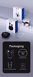 Hot Earbuds 5.3 s61 không dây Earbuds Tai nghe không dây màu xanh răng Earbuds Tai nghe tai nghe - Product Image 6