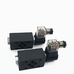 วาล์วตรวจสอบควบคุมไฟฟ้าแบบโมดูลาร์ซ้อนกันได้ MCS-02A-DC24 MCS-02B ทำจากเหล็กสำหรับระบบไฮดรอลิก - Product Image 2