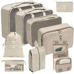 Offre Spéciale : Lot de 9 Cubes de Rangement Grande Capacité pour Voyage – Accessoires de Compression pour Sacs de Voyage et Organisation Extérieure - Product Image 1