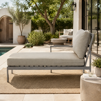Meubles de salon de jardin de luxe résistants aux intempéries, pour l'extérieur, au bord de la piscine, canapé sectionnel de patio