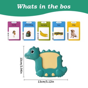 Nuevo diseño de tarjetas flash parlantes de dinosaurio inglés para niños pequeños de 2 a 4 años, 224, 510 palabras a la vista <span class=keywords><strong>vocabulario</strong></span> de bolsillo para niños educativos - Product Image 6
