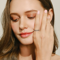 Bague en argent sterling S925 style diamant pour femme, design minimaliste unique, anneau à pierres serties en rangée, bague de queue