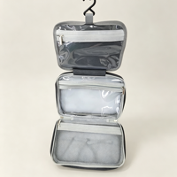 Sac de Douche de Voyage Portable Multifonctionnel Grande Capacité pour Douche et Nettoyage, Étanche avec Séparation Sec/Humide, Sac de Rangement Pliable