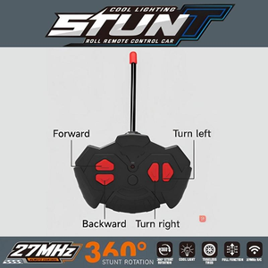 Voiture RC Stunt Lumineuse 27 MHz avec Effets Clignotants, <span class=keywords><strong>Jouet</strong></span> Rotatif et Capotable pour Jeunes Enfants à Prix Abordable - Product Image 5