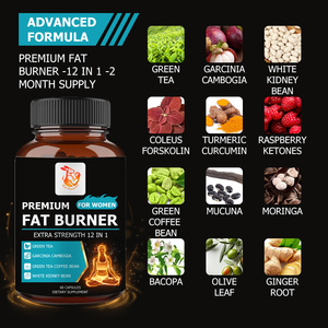 Cápsulas Quemagrasas Premium Más Vendidas para Mujeres con Suplemento de Garcinia Cambogia, Apoyo para la Función Cerebral y la Salud del Corazón - Product Image 4