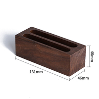 Support de bureau en bois de noyer et de hêtre, porte-stylo, presse-papiers, boîte de rangement pour cartes, cadeaux d'affaires