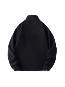 High Quality Oversized Drop Shoulder Hoodie Stringless Blank Thick Fleece Cotton Polyester Stringless <b>Men's</b> Hoodie - Product Image 4
