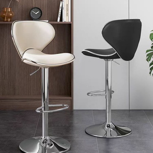 Chaise de bar haut de gamme de luxe en cuir, tabouret de bar pour comptoir, best-seller - Product Image 1