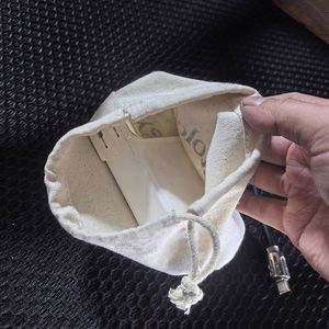 Factory Customized Natural Color Cotton Dust <b>Pouch</b> Cotton <b>Drawstring</b> Bag with Double Strings - Product Image 6