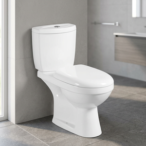 Inodoro de Dos Piezas de Cerámica con Doble Descarga y Asiento de Cierre Suave para Baños Modernos - Product Image 6